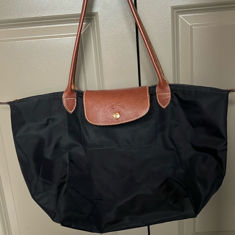 Longchamp 🐎Large Le Pliage Tote in Black